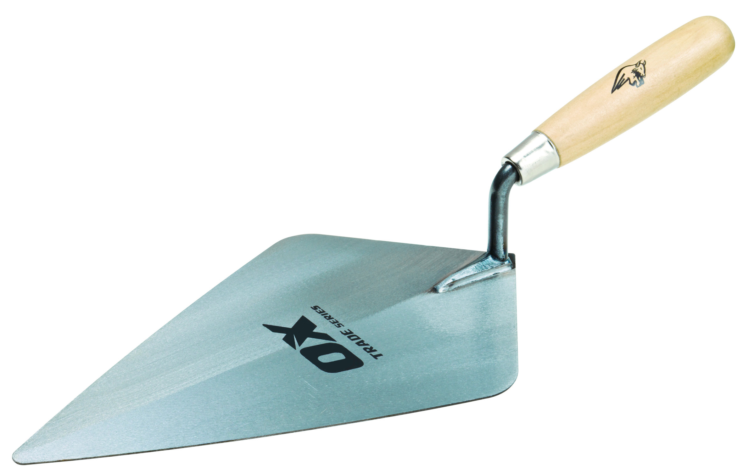 OX Trade Brick Trowel London Pattern With Wooden Handle 11in / 280mm